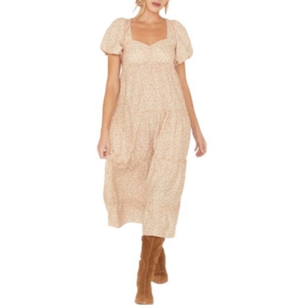 SHOW ME YOUR MUMU Odette Ditsy Daisy Floral Midi Dress - Picture 5 of 15